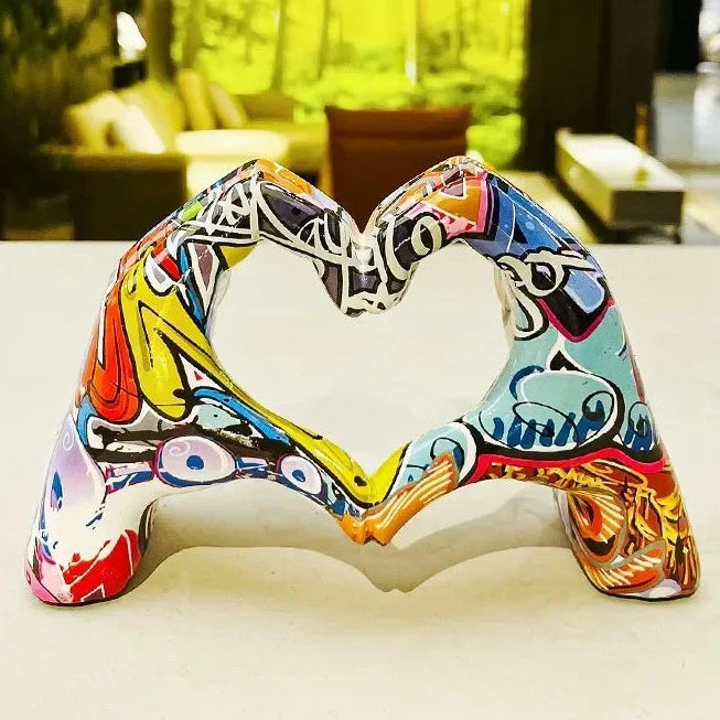 Hand Heart Sculpture