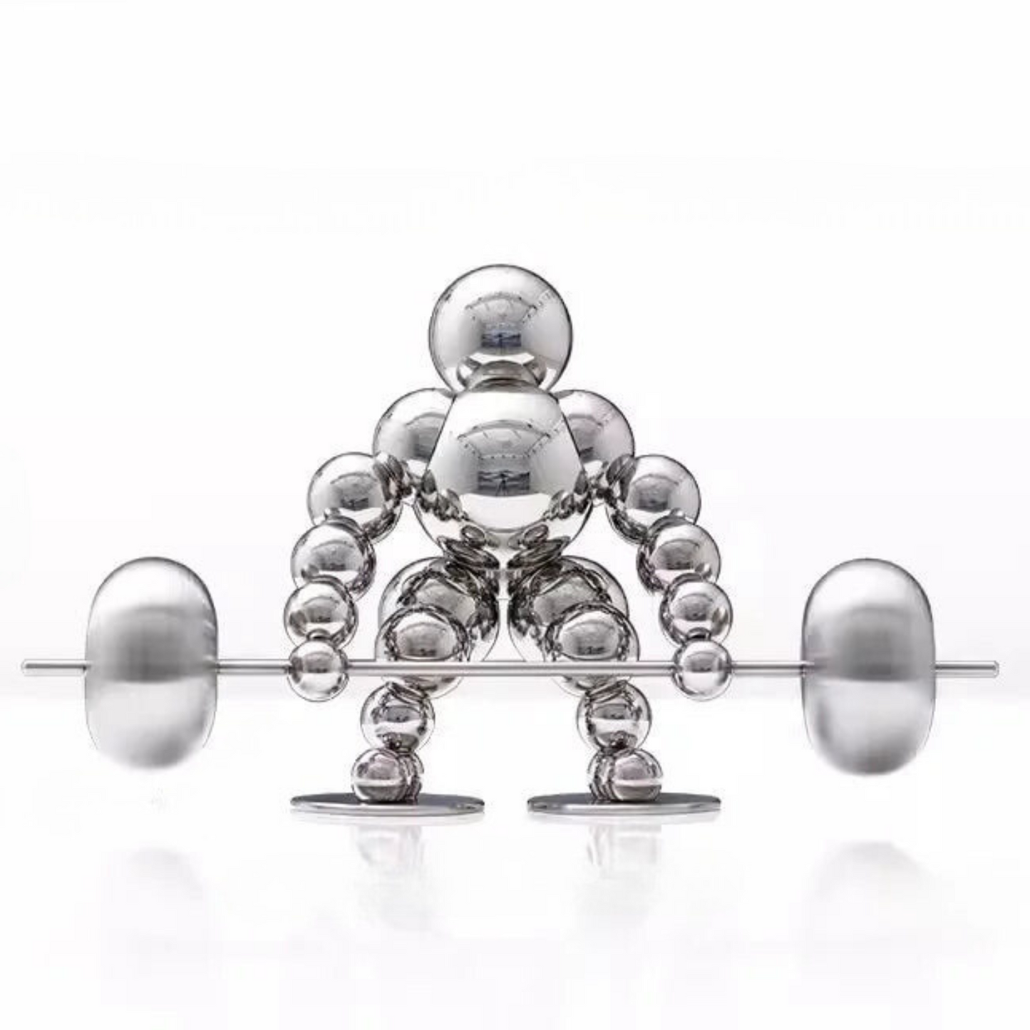 ArtZ® Abstract Weightlifter Stainless Steel Sculptures