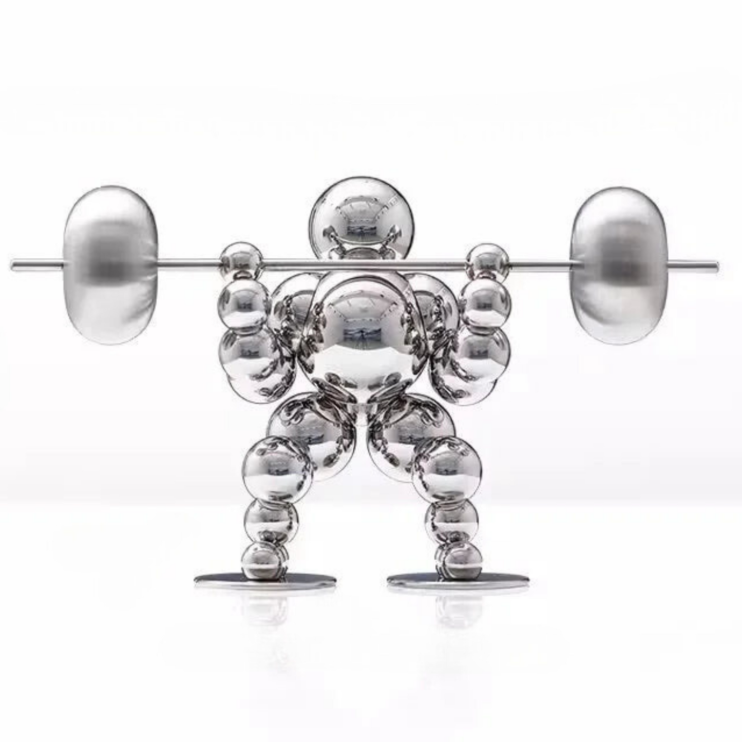 ArtZ® Abstract Weightlifter Stainless Steel Sculptures