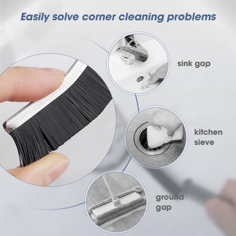 Crevice Cleaning Brush, Hard Brush & Concave Brush Set For Bathroom,  Kitchen And Home