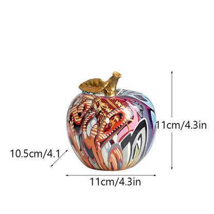 ArtZ® Graffiti Painted Apple Sculpture