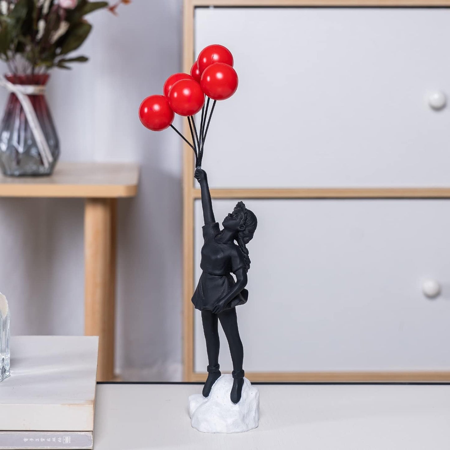 ArtZ® Fly Away Balloon Girl Sculpture