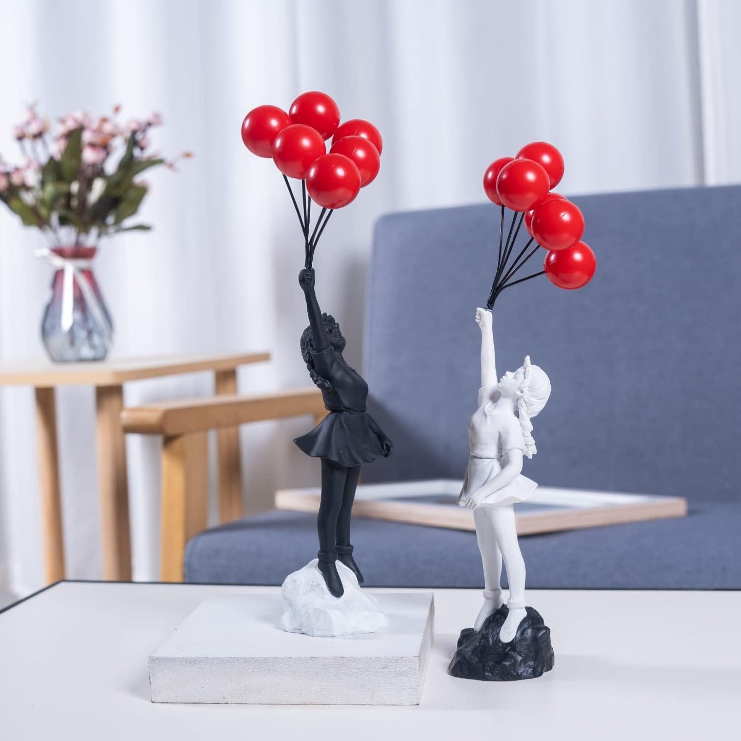 ArtZ® Fly Away Balloon Girl Sculpture