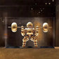 ArtZ® Abstract Weightlifter Stainless Steel Sculptures