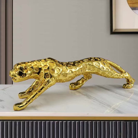 ArtZ® On The Prowl Cheetah Sculpture Cheetah Sculpture Gold