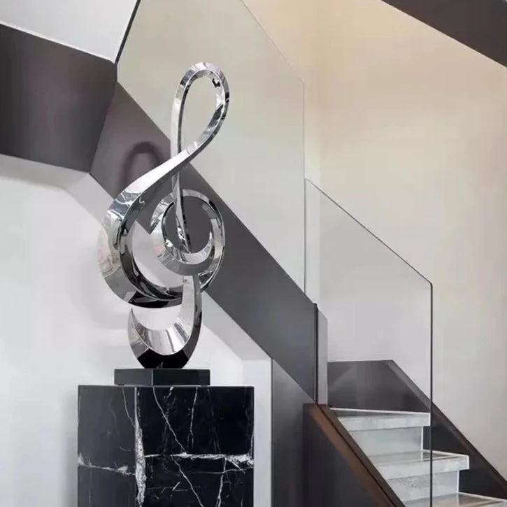 ArtZ® The Sound Of Treble Stainless Steel Sculpture Treble Stainless Steel Sculpture