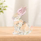 ArtZ® Hoppy Crystal Bunny Sculpture