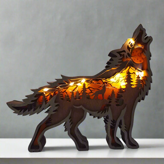 ArtZ® Forest Glow Sculpture Sculptures Wolf