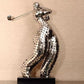 ArtZ® Abstract Golfer Stainless Steel Sculpture