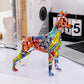 ArtZ® Standing Doberman Pinscher Graffiti Painted Sculpture