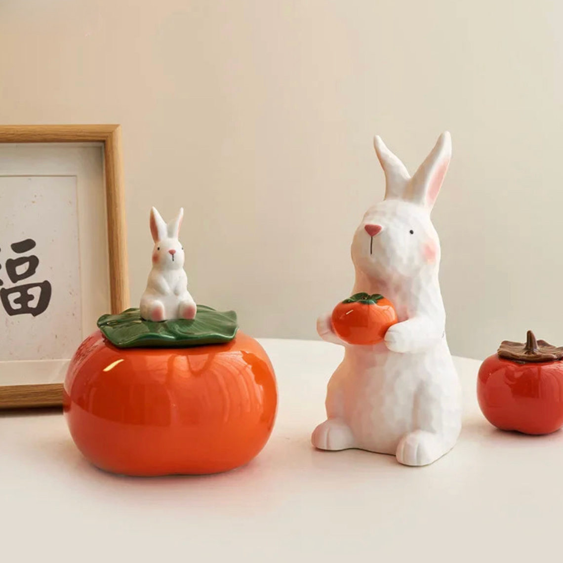 ArtZ® Pumpkin Patch Hopper Rabbit Sculpture