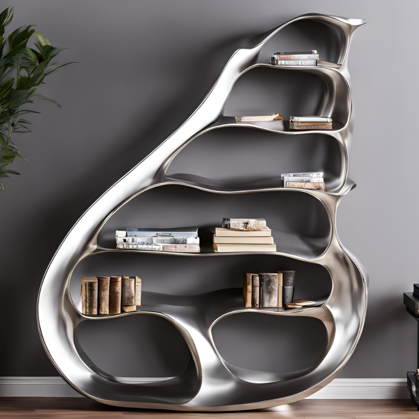 ArtZ® Stainless Steel Pear Bookshelf