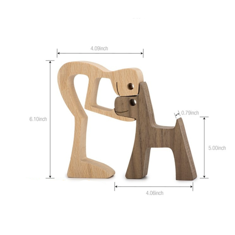 ArtZ® Nordic Wooden Dog Sculptures – ArtZMiami