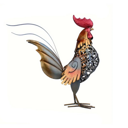 ArtZ® Metal Rooster Sculpture