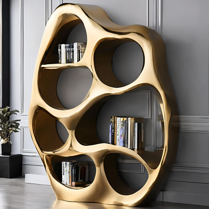 ArtZ® Stainless Steel Melting Lava Bookshelf