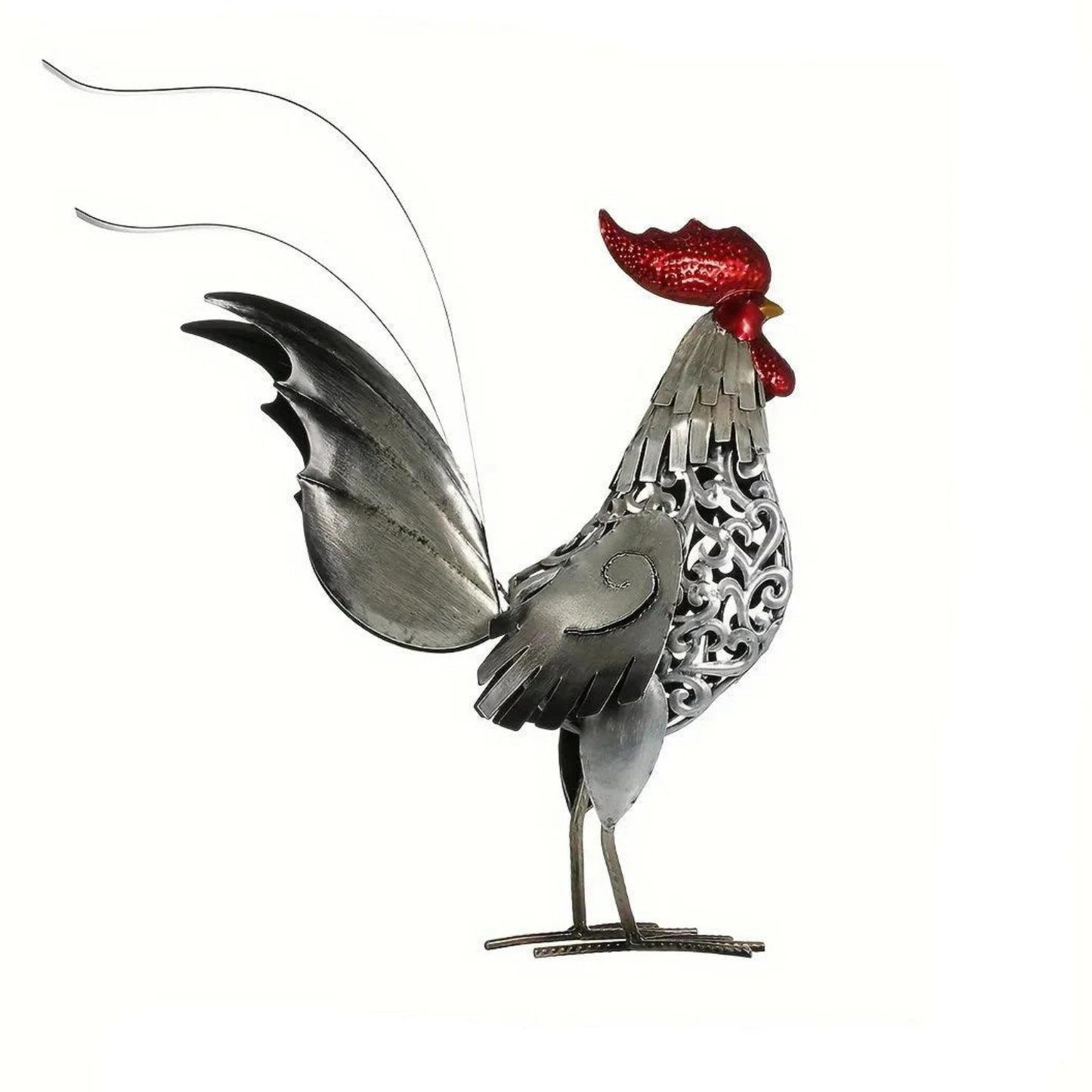 ArtZ® Metal Rooster Sculpture