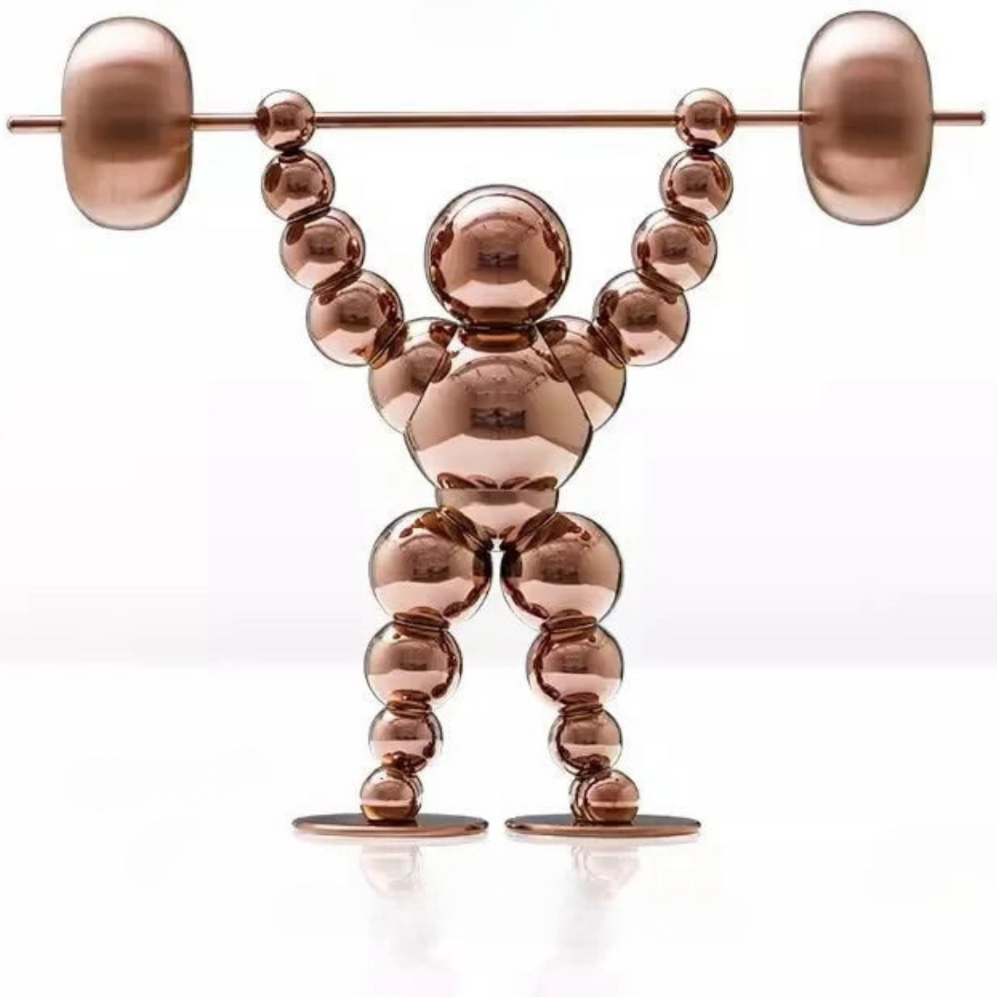 ArtZ® Abstract Weightlifter Stainless Steel Sculptures