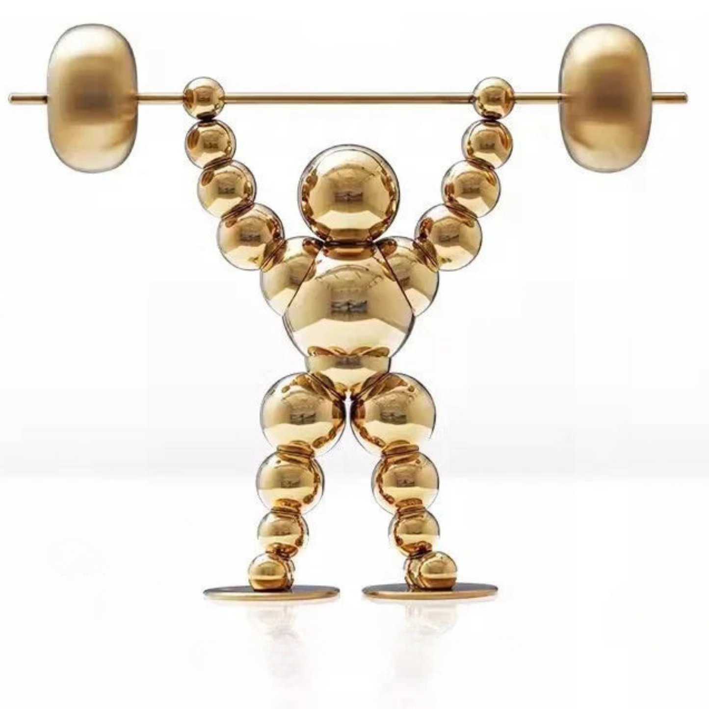 ArtZ® Abstract Weightlifter Stainless Steel Sculptures