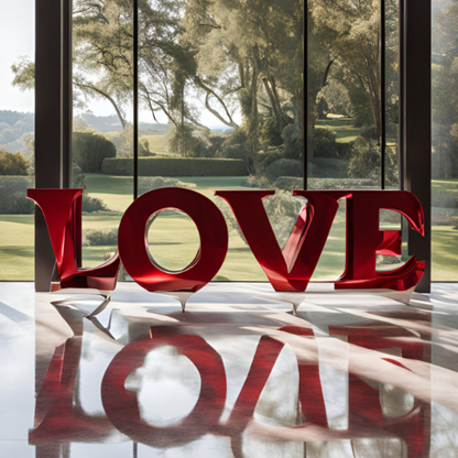 ArtZ® Stainless Steel Love Sculpture