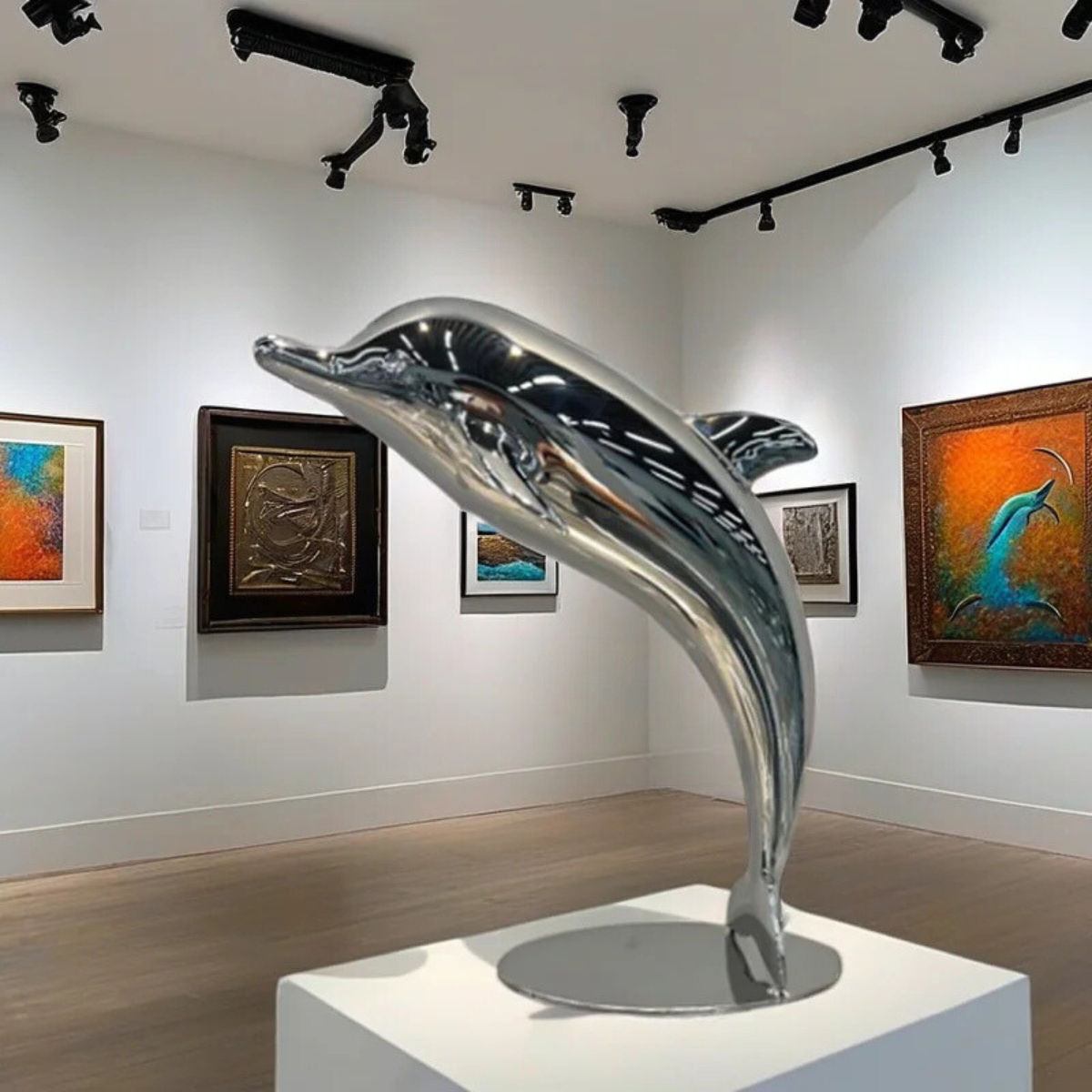 ArtZ® Miami Dolphins Stainless Steel Sculpture