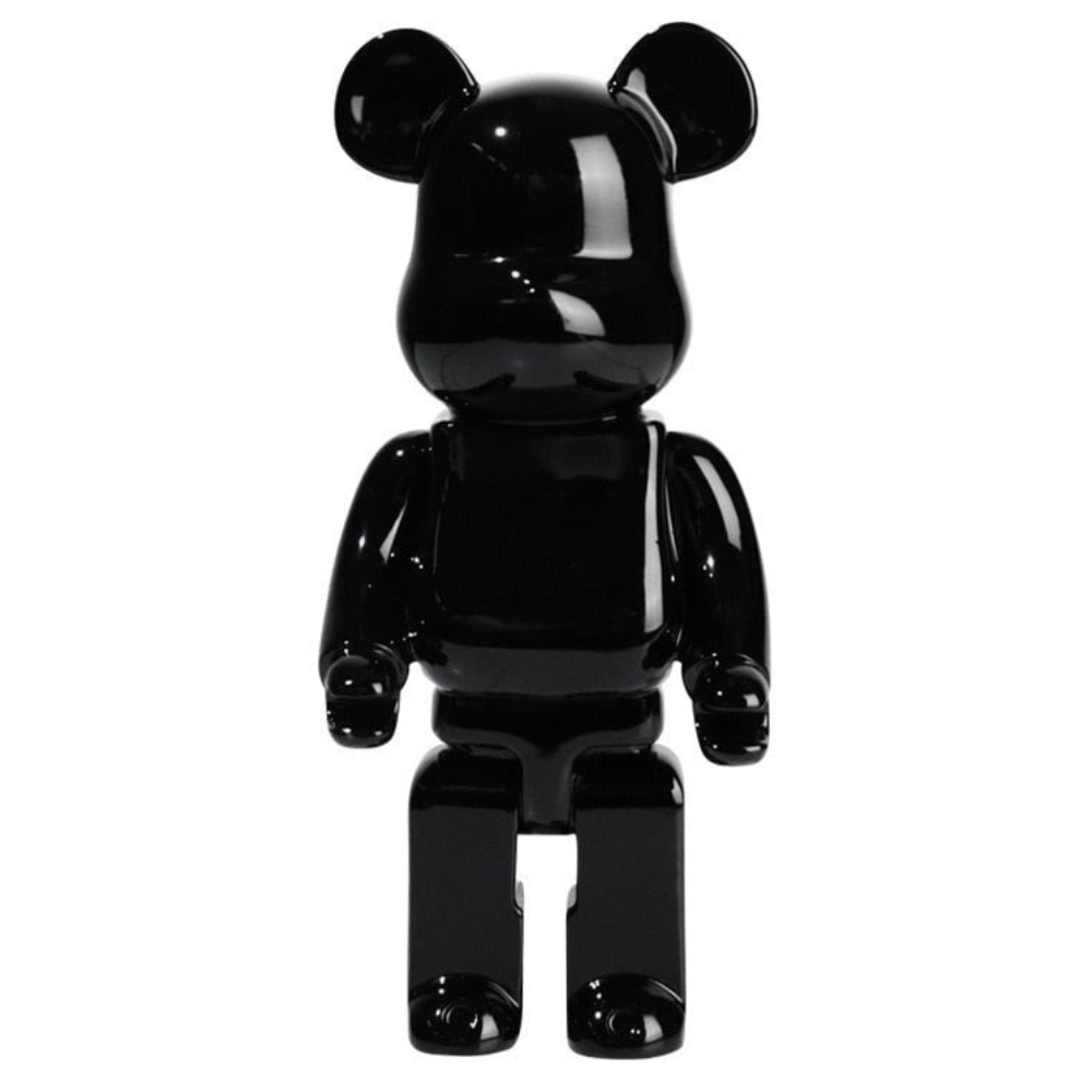 Bearbrick Baccarat Bear Sculpture Black