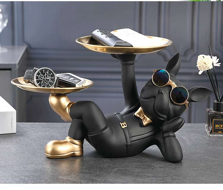 Objects & sculptures Black bulldog LV by Cobra Art
