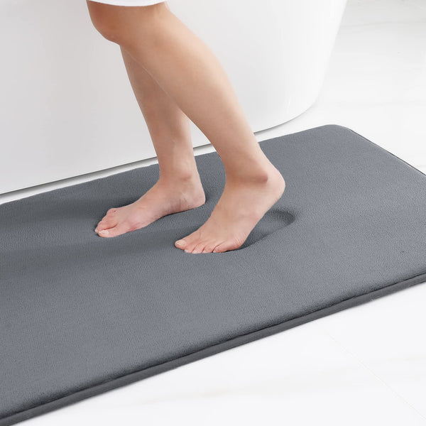  Genteele Bath Mats for Bathroom Non Slip - Black 17 x