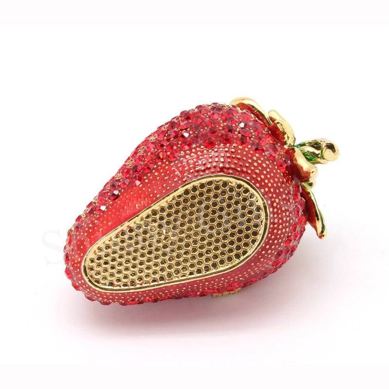 Red Strawberry shops Jewelry Trinket Box Decor