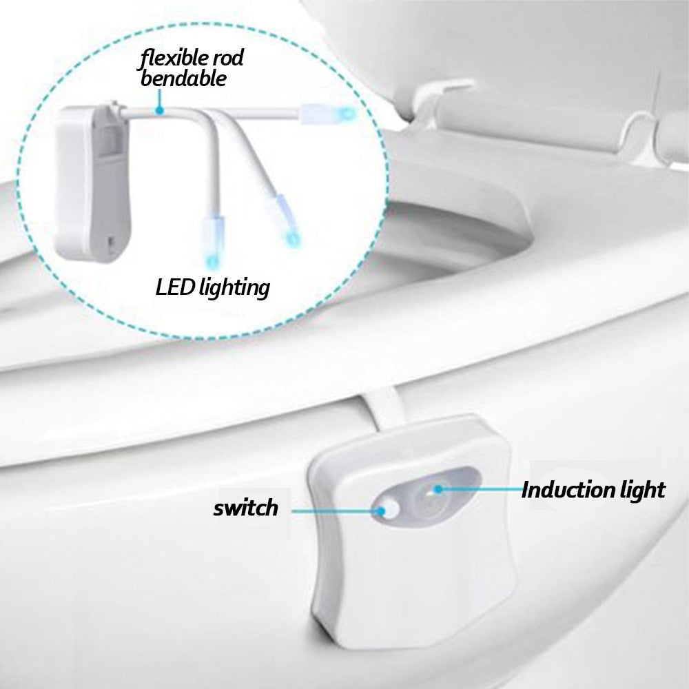 Toilet Seat Night Light - Led Toilet Light Motion Sensor Night