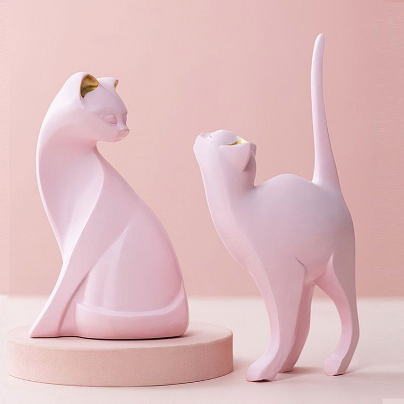 Cats, Cat Art, Ceramic Cat, Standing Cat, Cat Sculpture, Happy Kitty, buy Cat Lover, Cat Figurine, Modern Cat, Kitten ,Fun Cat Art, SStCatSc