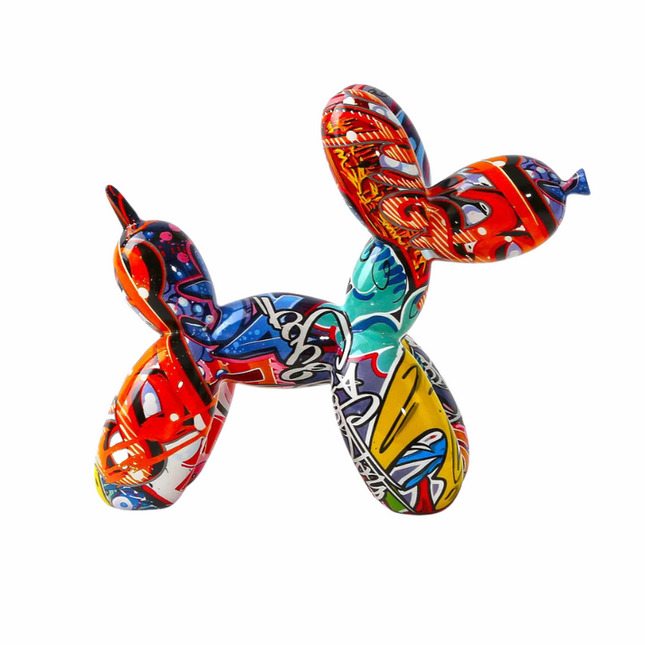 ArtZ® Graffiti Painted Balloon Dog Sculpture – ArtZMiami